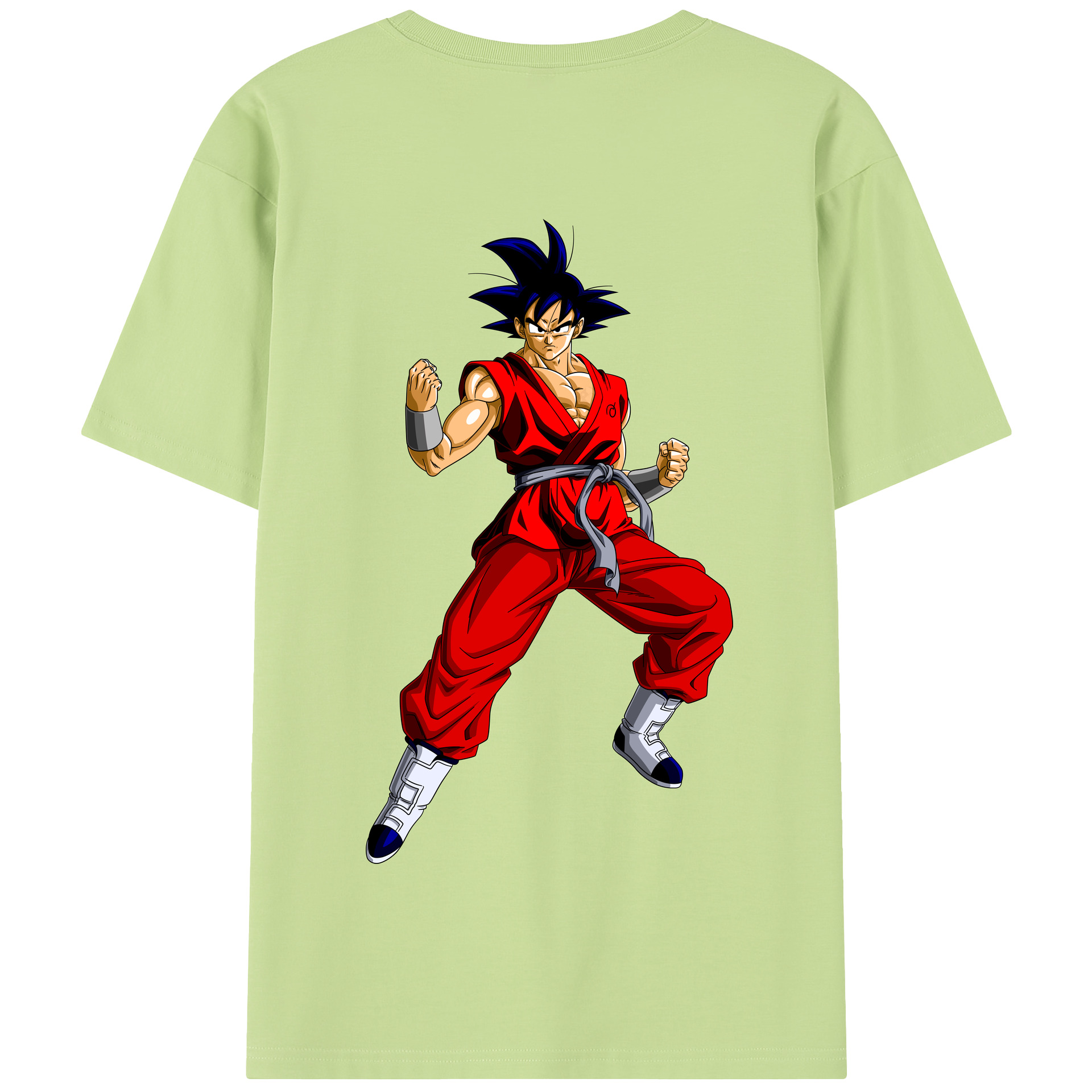 （画像用） ドラゴンボール 孫悟空（そん ごくう）Son Goku カカロット DRAGON BALL Kakarotto 綿100％半袖Tシャツ（背面プリント）